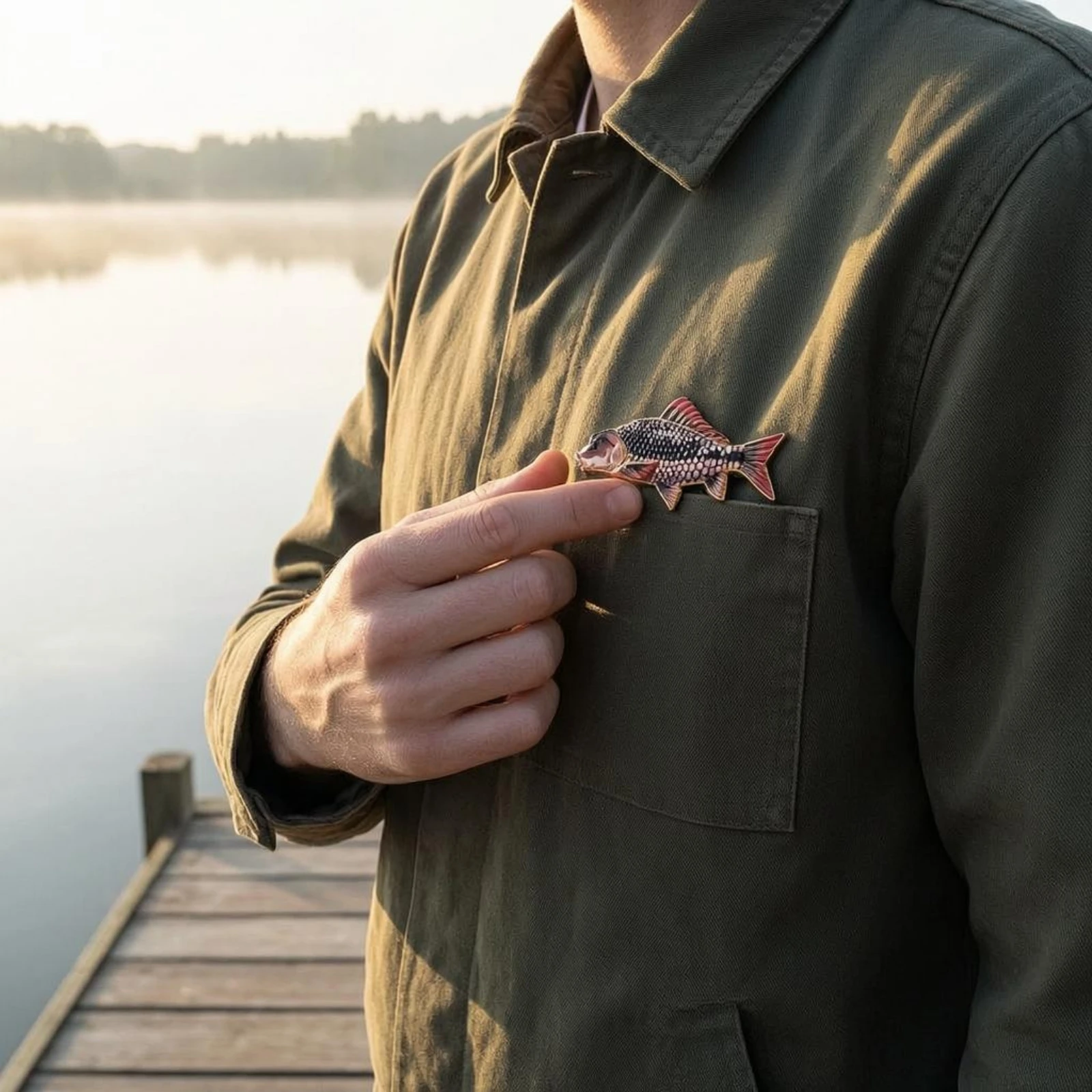 Realistic Aquatic Brooch Commemorative Gift Fishing Theme Pin Stylish Accessory Colorfast Resistant for Fishermen
Realistic Aquatic Brooch Commemorative Gift Fishing Theme Pin Stylish Accessory Colorfast Resistant for Fishermen