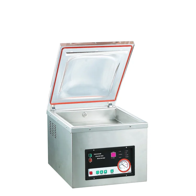 350mm Commerical Automatic Table Top Food Vacuum Packaging Machine with Sealing
350mm Commerical Automatic Table Top Food Vacuum Packaging Machine with Sealing