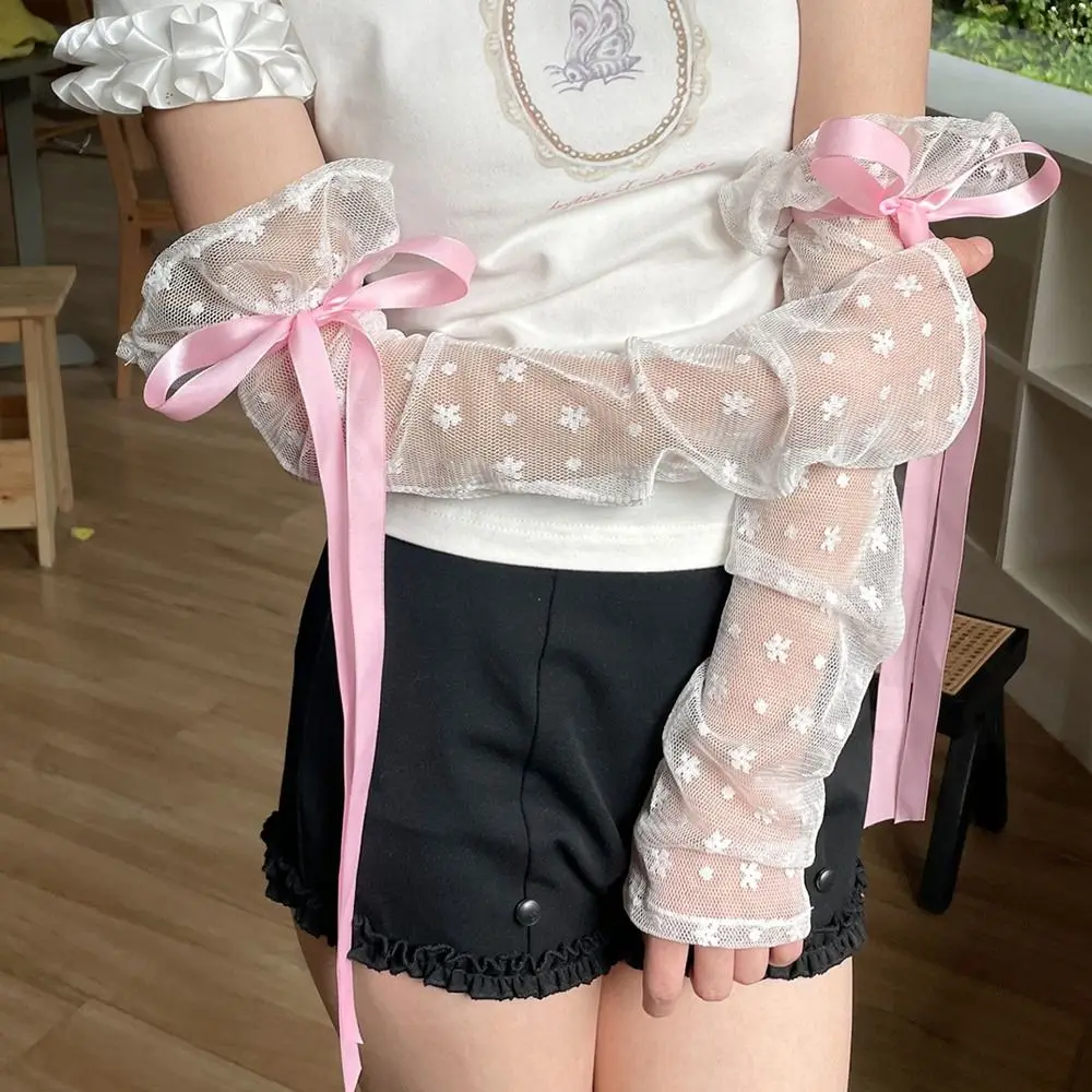 Fashion Lace Lolita Arm Sleeve Bow Knot Versatile Ribbon Arm Cuffs Sun-proof Wrist Cuffs Stage Performance
Fashion Lace Lolita Arm Sleeve Bow Knot Versatile Ribbon Arm Cuffs Sun-proof Wrist Cuffs Stage Performance