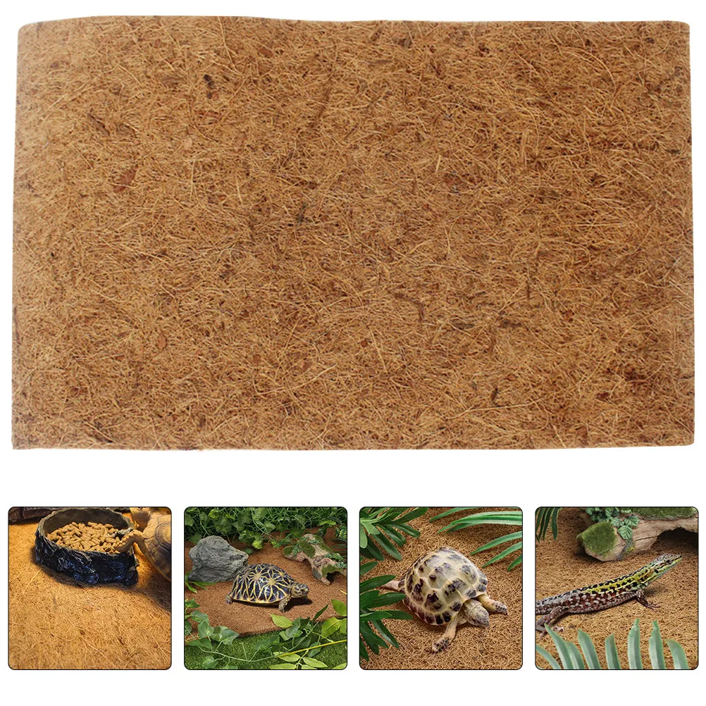 Reptile Terrarium Carpet Natural Coconut Fiber Bedding Mat Heat Insulation Substrate Mat for Snake Lizard Tortoise
Reptile Terrarium Carpet Natural Coconut Fiber Bedding Mat Heat Insulation Substrate Mat for Snake Lizard Tortoise