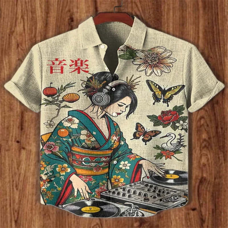 Men's Mondrian Art Style Musical Notes Print Short Sleeve Shirt Japanese Geisha DJ Butterfly Floral Print Short Sleeve Shirt
Men's Mondrian Art Style Musical Notes Print Short Sleeve Shirt Japanese Geisha DJ Butterfly Floral Print Short Sleeve Shirt