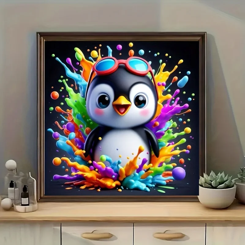 5DDIY Handmade Diamond Drawing Round Diamond - Full Diamond Penguin Theme, Animal Mosaic Style Art, Wall Decoration
5DDIY Handmade Diamond Drawing Round Diamond - Full Diamond Penguin Theme, Animal Mosaic Style Art, Wall Decoration