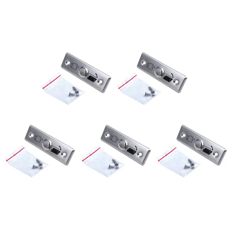 5X Steel Door Exit Release Push Button Home Switch Part Of Access Control M1L3
5X Steel Door Exit Release Push Button Home Switch Part Of Access Control M1L3