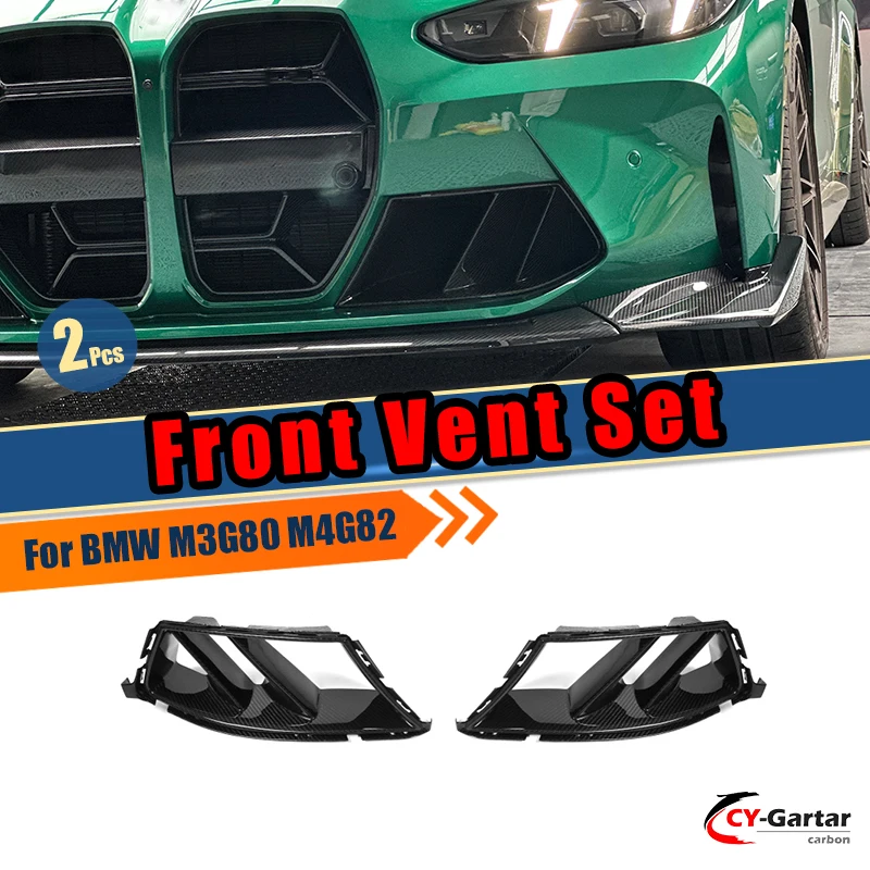 Dry Carbon Fiber Front Bumper Air Inlet Grille For BMW M3 M4 G80 G82 G83 2021+ Side Vents Decorative Spoiler Body Kits R44 Style
Dry Carbon Fiber Front Bumper Air Inlet Grille For BMW M3 M4 G80 G82 G83 2021+ Side Vents Decorative Spoiler Body Kits R44 Style