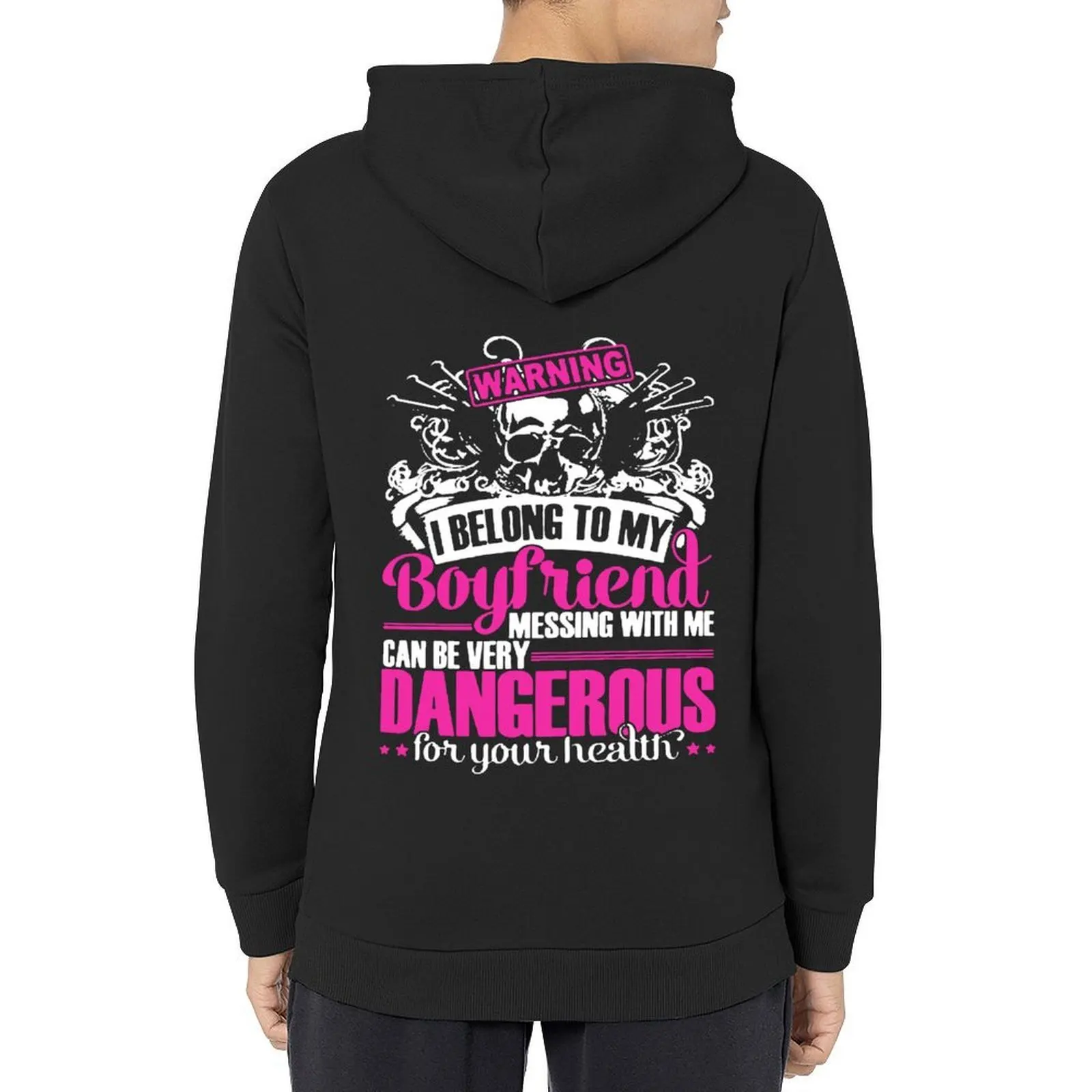 warning i belong to my boyfriend messing with me can be very dangerous for yourr health Hoodie
warning i belong to my boyfriend messing with me can be very dangerous for yourr health Hoodie
