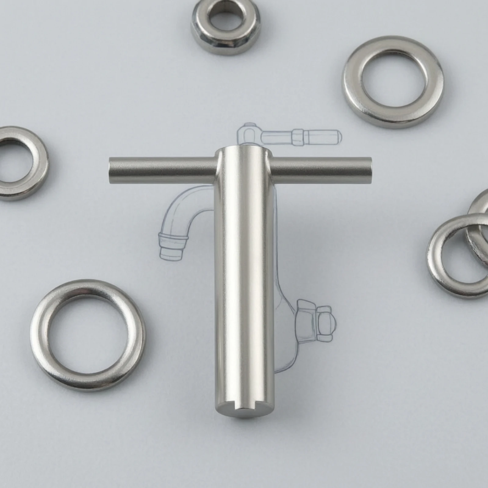 Cartridge Retainer Removal Tool with Handle T-Shaped Cartridge Retainer Removal Tool Aluminum Stainless Steel for Plumbers
Cartridge Retainer Removal Tool with Handle T-Shaped Cartridge Retainer Removal Tool Aluminum Stainless Steel for Plumbers