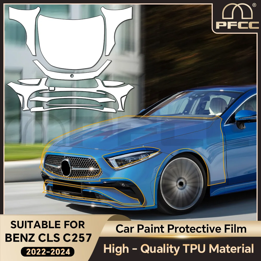 For Mercedes Benz CLS C257 2022-2024 TPU Paint Protection Film Pre-cut PPF Car Body Clear Bra Anti-Scratch Resistant Invisible
For Mercedes Benz CLS C257 2022-2024 TPU Paint Protection Film Pre-cut PPF Car Body Clear Bra Anti-Scratch Resistant Invisible