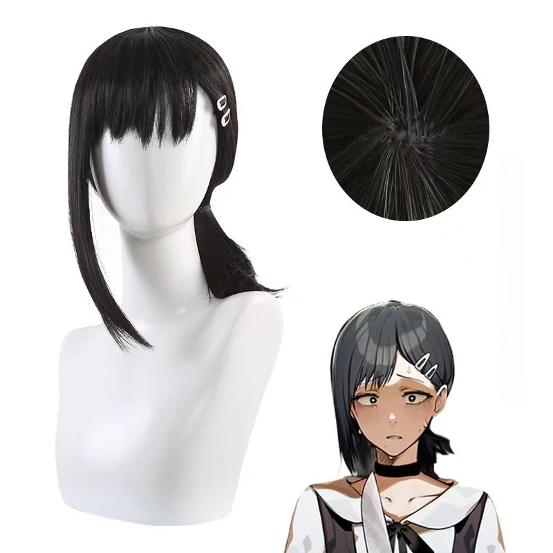 Anime Chainsaw Man cosplay wig Kobeni Higashiyama cos wig Black side ponytail wig Heat Resistant Synthetic Hair Rose net
Anime Chainsaw Man cosplay wig Kobeni Higashiyama cos wig Black side ponytail wig Heat Resistant Synthetic Hair Rose net