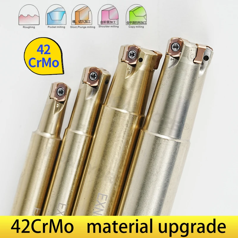 Fast Feed Small Diameter Milling Cutter Shank Lnmu Double-Sided Milling Cutter Blade Stainless Steel Exn02R Vibration Resistant
Fast Feed Small Diameter Milling Cutter Shank Lnmu Double-Sided Milling Cutter Blade Stainless Steel Exn02R Vibration Resistant