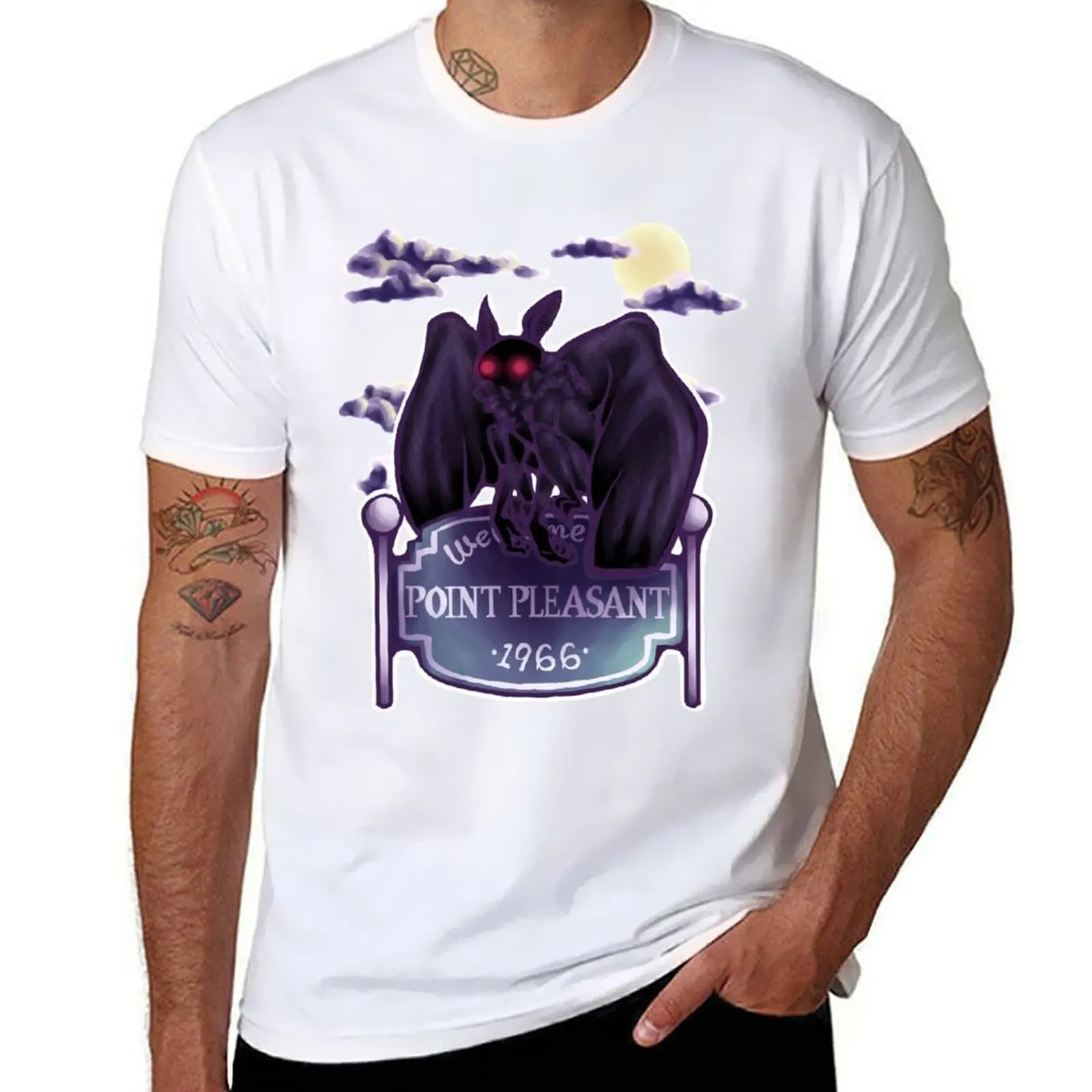 Mothman T-Shirt Summer Print Short Sleeve Tee
Mothman T-Shirt Summer Print Short Sleeve Tee