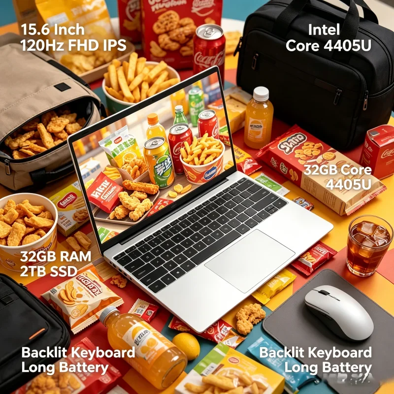 15.6 Inch Full HD IPS Laptop 120Hz Display Intel 4405U 32GB RAM 2TB SSD Backlit Keyboard Durable Battery
15.6 Inch Full HD IPS Laptop 120Hz Display Intel 4405U 32GB RAM 2TB SSD Backlit Keyboard Durable Battery