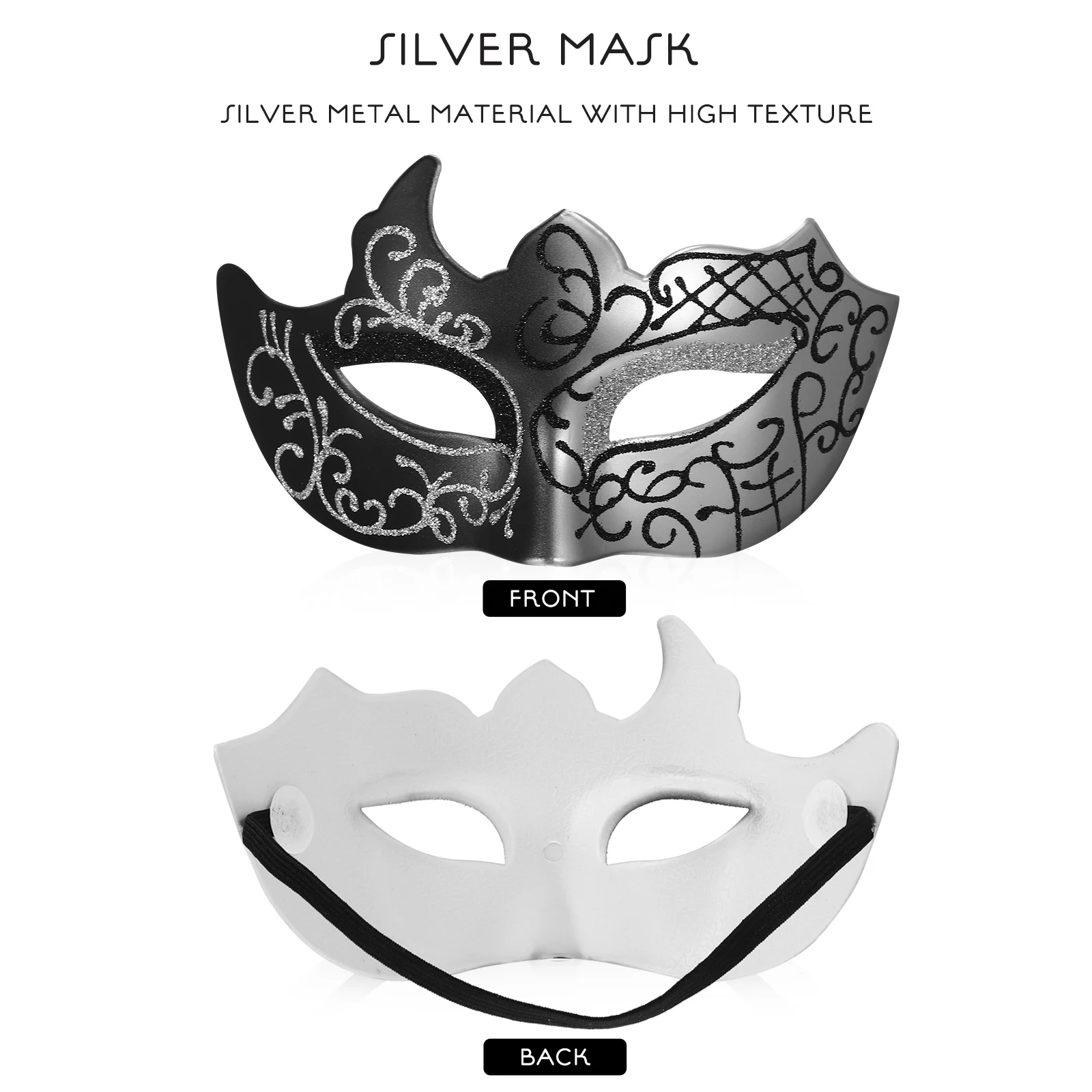 2 pcs Silver Masquerade Party Decorations Elegant Masks Metal Bat Masquerade Mask For Women Design Halloween Cosplay Costume 
2 pcs Silver Masquerade Party Decorations Elegant Masks Metal Bat Masquerade Mask For Women Design Halloween Cosplay Costume