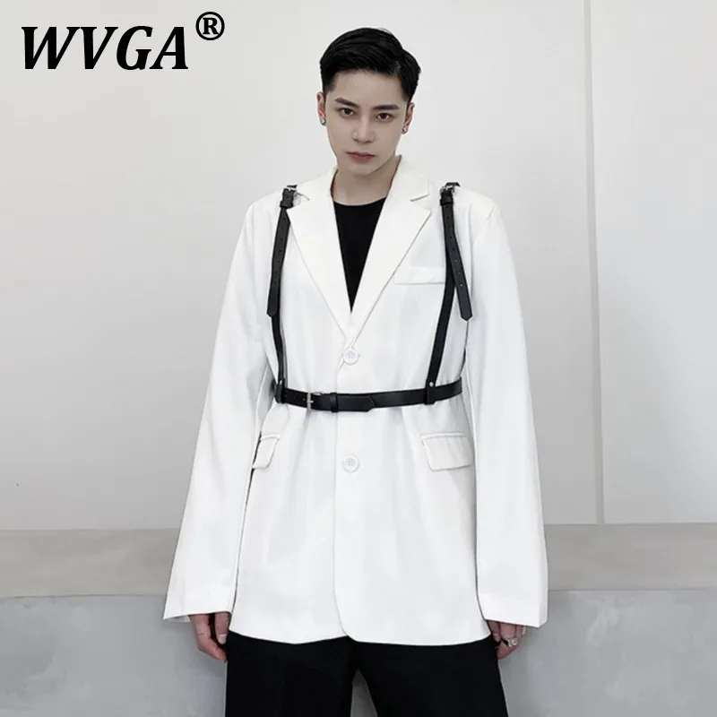 Блейзер WVGA, весенне-осенний новый мужской прилив, индивидуальный дизайн, дизайн в форме пояса, модный нишевый шикарный повседневный костюм-пальто Ins Y2K W11158
Блейзер WVGA, весенне-осенний новый мужской прилив, индивидуальный дизайн, дизайн в форме пояса, модный нишевый шикарный повседневный костюм-пальто Ins Y2K W11158