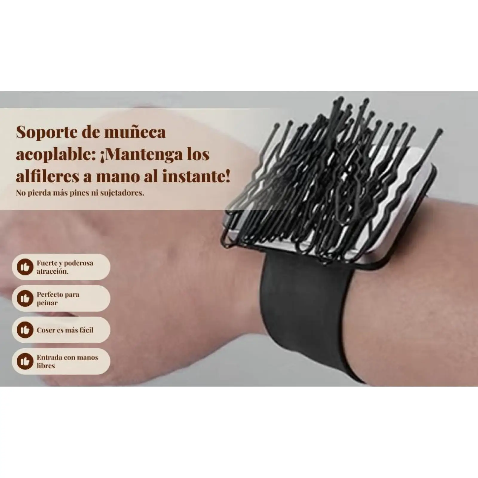 Hair Accessories Magnetic Wrist Bracelet with Pin Cushion for Metal Hooks for Hair Beauty Salon Braiders
Hair Accessories Magnetic Wrist Bracelet with Pin Cushion for Metal Hooks for Hair Beauty Salon Braiders