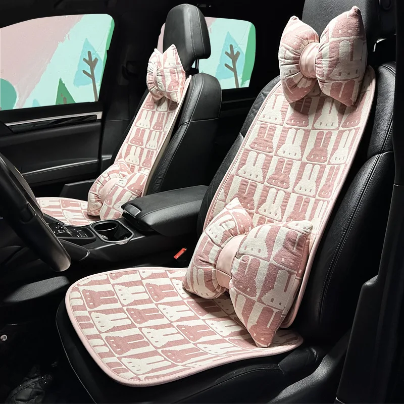 New Linen Cartoon Car Seat Covers Fashion Breathable Car Seat Cushion Pad Decoration Dust Proof Four Season Interior Accessories
New Linen Cartoon Car Seat Covers Fashion Breathable Car Seat Cushion Pad Decoration Dust Proof Four Season Interior Accessories