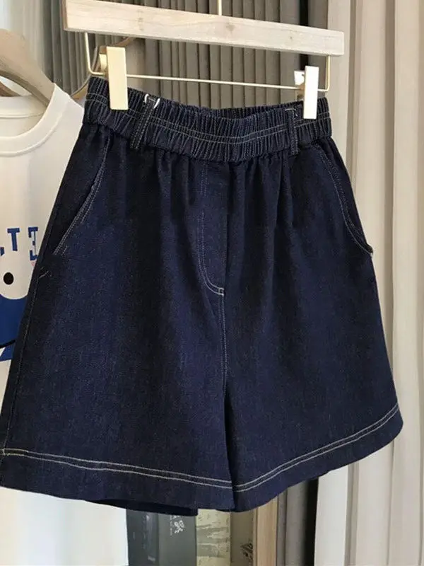 High Waist Wide Leg Short Jeans Comfortable Thin Summer Women's plus Size Clothing Cool And Slimming Five-Point Middle Pants
High Waist Wide Leg Short Jeans Comfortable Thin Summer Women's plus Size Clothing Cool And Slimming Five-Point Middle Pants