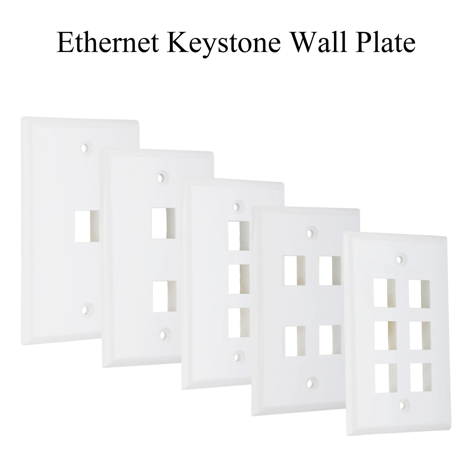 Набор из 5/10 шт. настенных панелей Keystone Jack с 1/2/3/4/6 портами, лицевая панель стандарта США для разъемов RJ45 Keystone Jack и модульных вставок, белый цвет
Набор из 5/10 шт. настенных панелей Keystone Jack с 1/2/3/4/6 портами, лицевая панель стандарта США для разъемов RJ45 Keystone Jack и модульных вставок, белый цвет