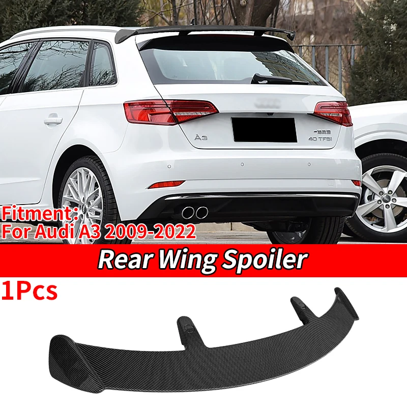 Spoiler Carbon Fiber ABS Plastic Rear Boot Cover Roof Spoiler Lip Wing Decoration Car Styling Accessories For Audi A3 2009-2022
Spoiler Carbon Fiber ABS Plastic Rear Boot Cover Roof Spoiler Lip Wing Decoration Car Styling Accessories For Audi A3 2009-2022