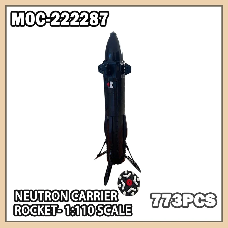 773 шт. MOC-222287 серии космических технологий, нейтрон-носитель, ракета-110, масштаб 1:10, модель строительного блока, набор кирпичей, креативные подарки для мальчиков
773 шт. MOC-222287 серии космических технологий, нейтрон-носитель, ракета-110, масштаб 1:10, модель строительного блока, набор кирпичей, креативные подарки для мальчиков