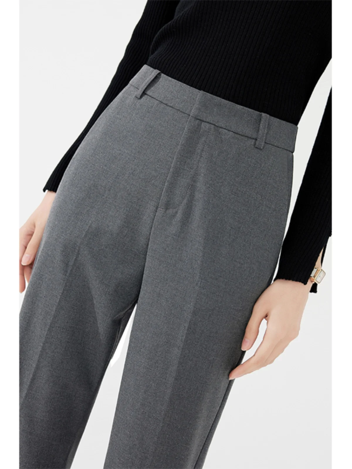 Gray Professional Women's Pants High Waist Interview Work Trousers Summer New Style Commute Suit Pants Korean Style Straight Leg
Gray Professional Women's Pants High Waist Interview Work Trousers Summer New Style Commute Suit Pants Korean Style Straight Leg