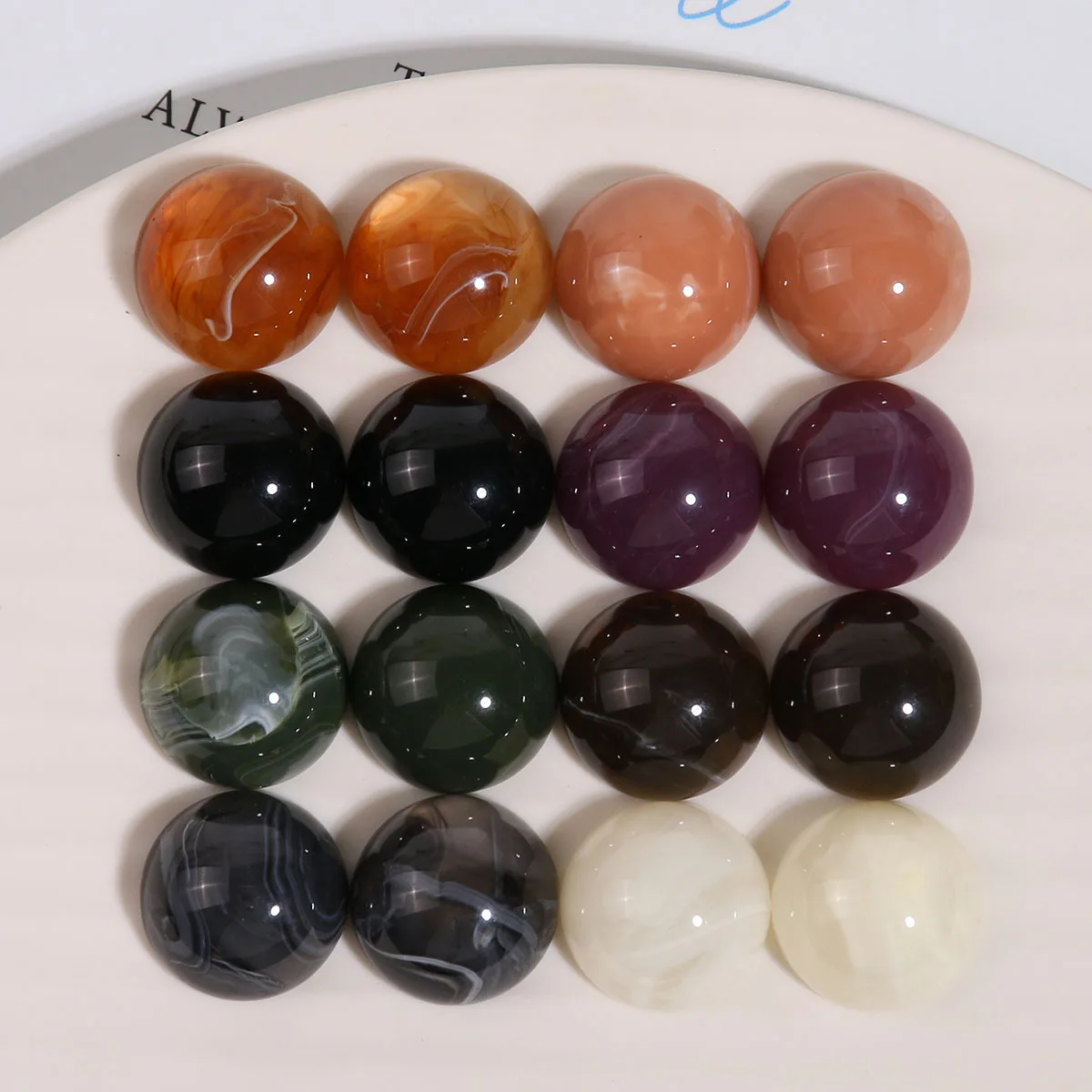 16mm Mini Gradient Two-tone Round Resin Half Ball Patches DIY Earrings Hair Accessories Phone Case Decor
16mm Mini Gradient Two-tone Round Resin Half Ball Patches DIY Earrings Hair Accessories Phone Case Decor