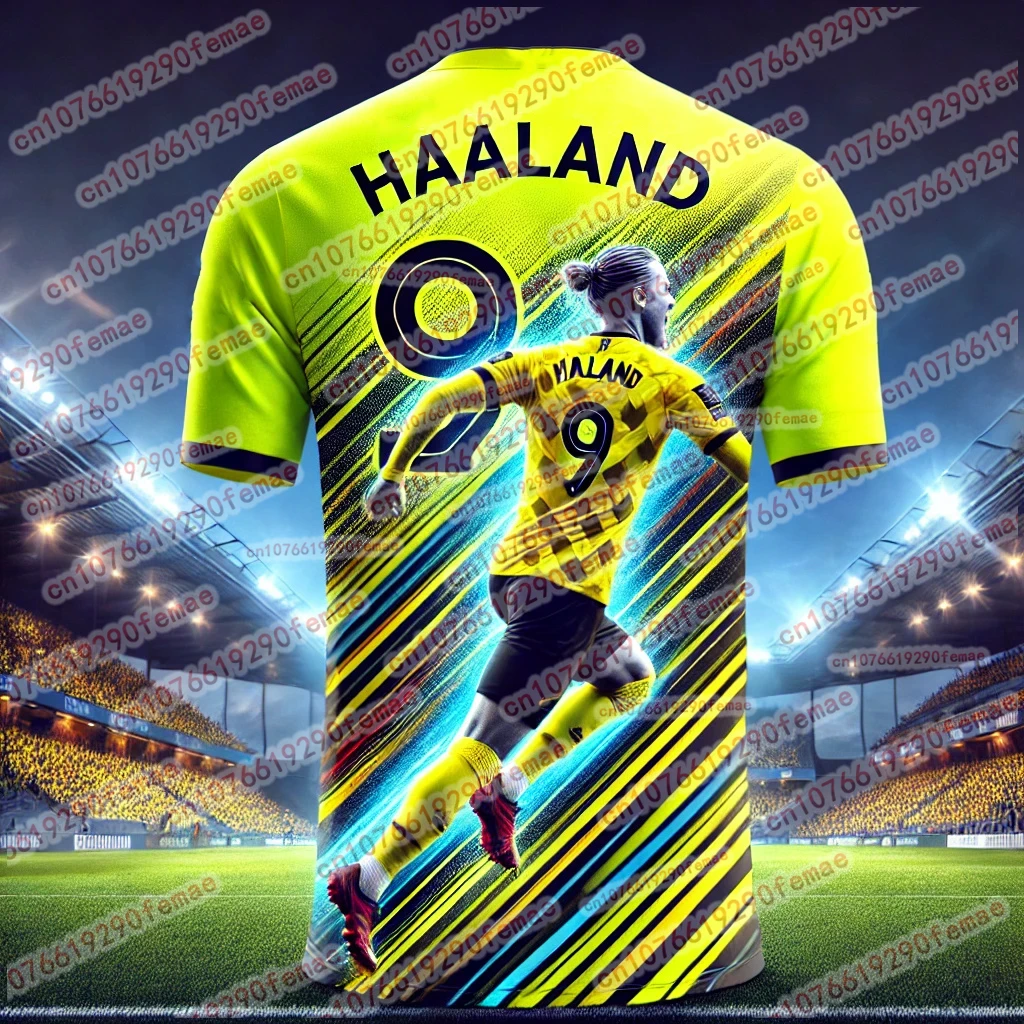 Новая модная мужская памятная футболка с принтом футболиста Haaland, уличный дышащий удобный трикотаж
Новая модная мужская памятная футболка с принтом футболиста Haaland, уличный дышащий удобный трикотаж