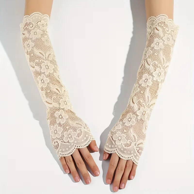 New Women'S Elastic Lace Arm Sleeves, Mesh Embroidered Sunscreen Sleeve Covers, Breathable Arm Gloves for Summer Driving & Outdo
New Women'S Elastic Lace Arm Sleeves, Mesh Embroidered Sunscreen Sleeve Covers, Breathable Arm Gloves for Summer Driving & Outdo
