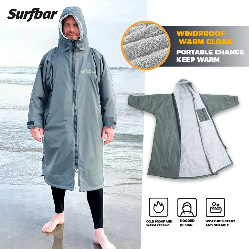 Водонепроницаемый халат для серфинга, уличное пальто, куртка из овечьей шерсти, плащ с капюшоном, пляжная подкладка для серфинга, бассейна, анорак, плащ унисекс для ванны
Водонепроницаемый халат для серфинга, уличное пальто, куртка из овечьей шерсти, плащ с капюшоном, пляжная подкладка для серфинга, бассейна, анорак, плащ унисекс для ванны
