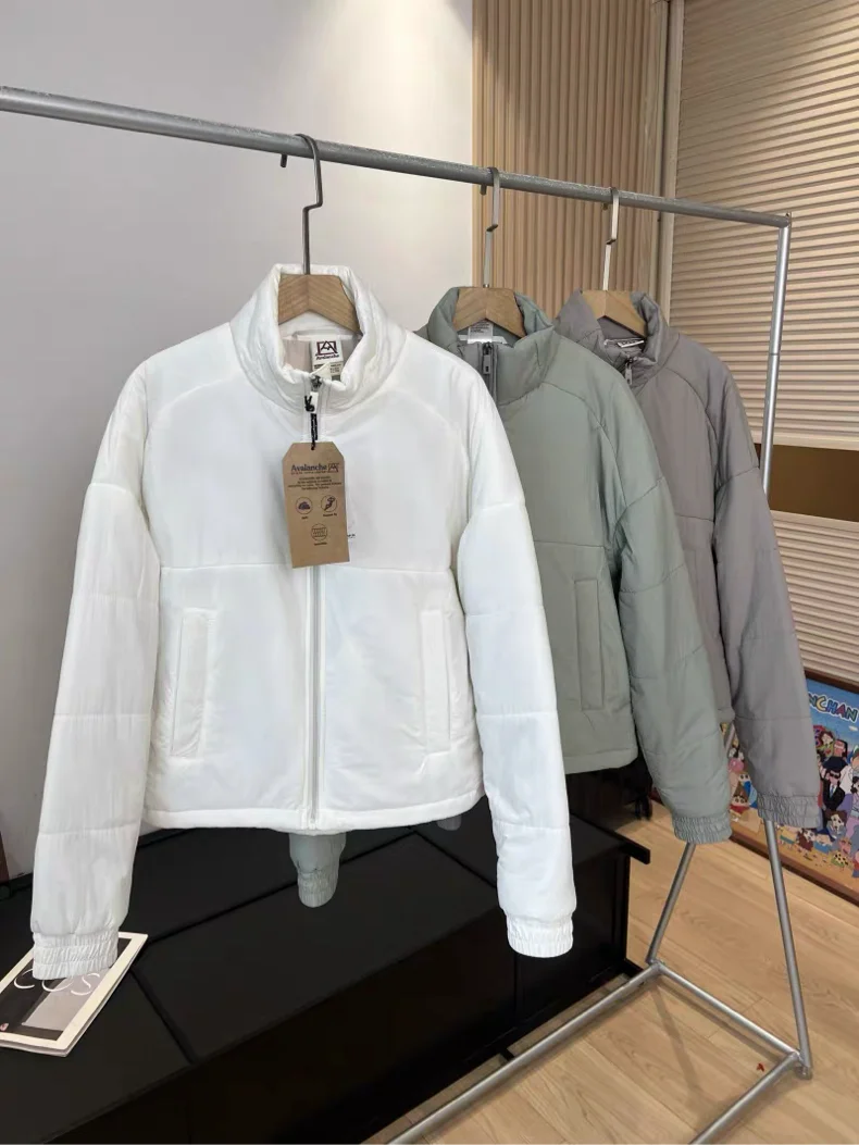 Slim Fit Casual Long Sleeve Zipper Closure Pure Color Stand Collar Thin Outerwear Loose Women's Cotton Jacket for Commuting
Slim Fit Casual Long Sleeve Zipper Closure Pure Color Stand Collar Thin Outerwear Loose Women's Cotton Jacket for Commuting