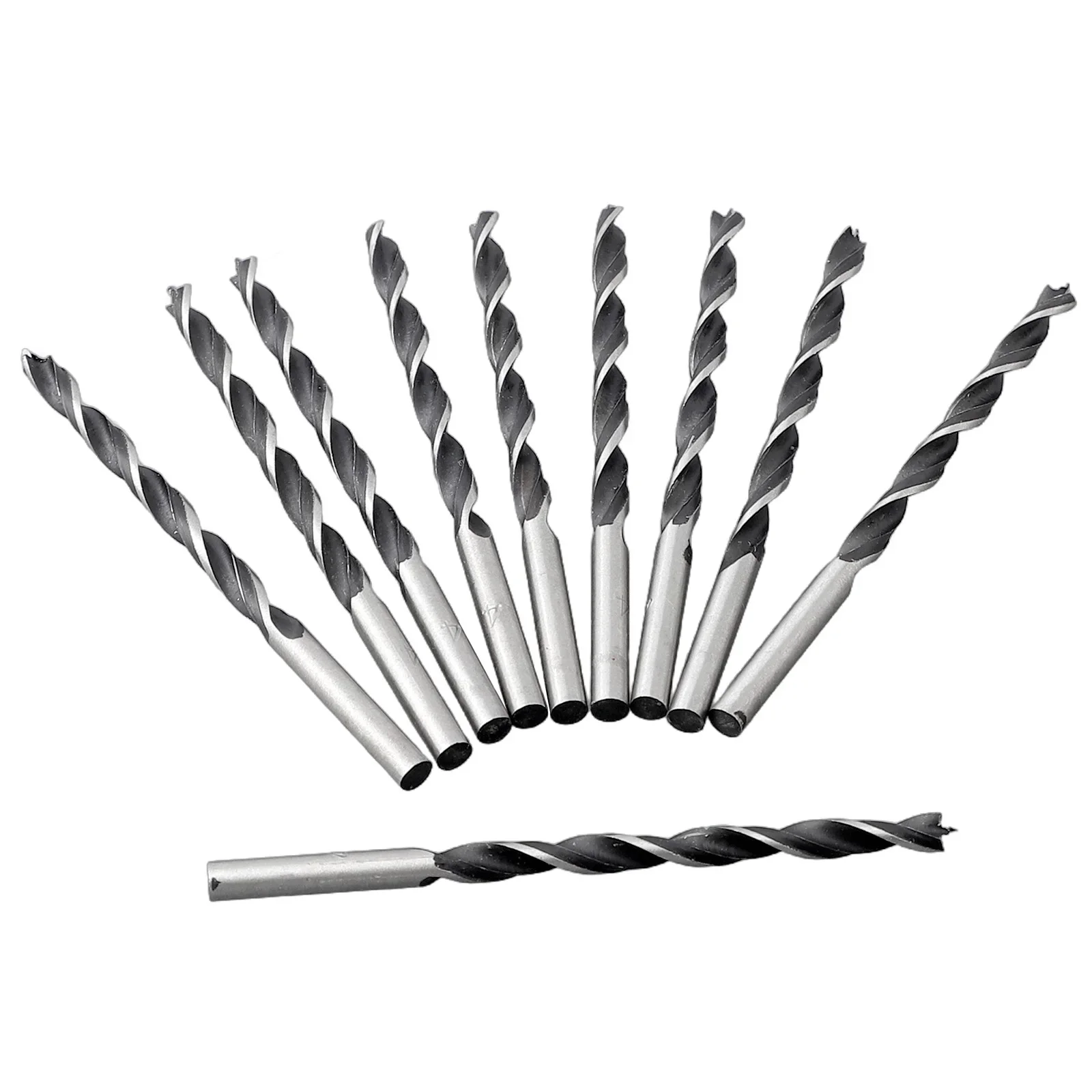 10pc 4mm Dril Bit Set 75mm Center Point Wood Drill Bits Woodworking Spiral Drill Bit Carbon Steel Full Grinding Blade Tool
10pc 4mm Dril Bit Set 75mm Center Point Wood Drill Bits Woodworking Spiral Drill Bit Carbon Steel Full Grinding Blade Tool