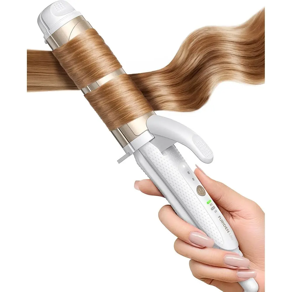 Universal Voltage 1.5 Wide Barrel Curling Iron for All Hair Lengths - Ideal for Travel and Spiral Curls
Universal Voltage 1.5 Wide Barrel Curling Iron for All Hair Lengths - Ideal for Travel and Spiral Curls