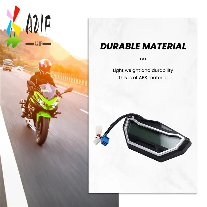 A21F-New Motorcycle Modified Gauge Adjustable 7-Colour HD LCD Display Cross-Cycling Bike Code Meter Speedometer
A21F-New Motorcycle Modified Gauge Adjustable 7-Colour HD LCD Display Cross-Cycling Bike Code Meter Speedometer