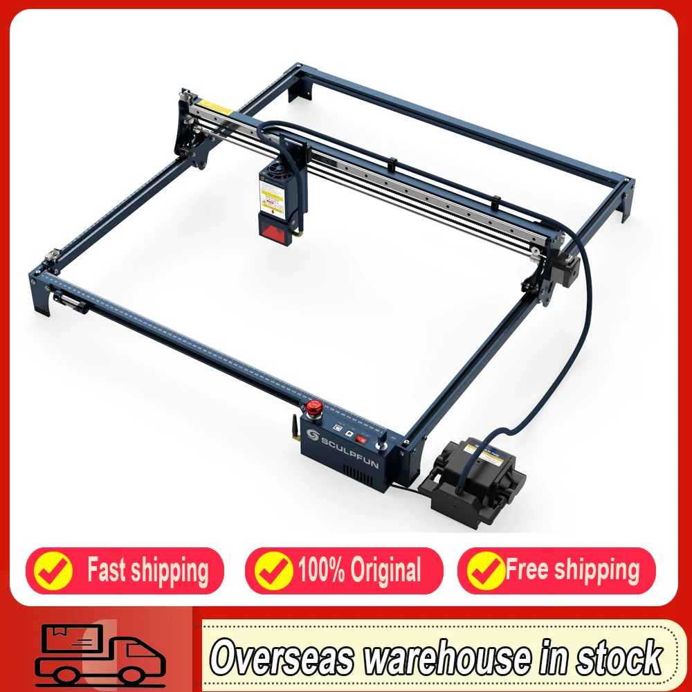 SCULPFUN S30 Ultra-33W Laser Engraving Machine 600x600mm Engraving Area Automatic Air Assist Replaceable Lens Eye Protection
SCULPFUN S30 Ultra-33W Laser Engraving Machine 600x600mm Engraving Area Automatic Air Assist Replaceable Lens Eye Protection