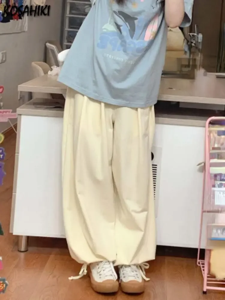 New Spring Summer Casual Solid Loose Streetwear Ladies Pants Elastic Waist Chic Wide Leg Women Harajuku Oversized Bandage
New Spring Summer Casual Solid Loose Streetwear Ladies Pants Elastic Waist Chic Wide Leg Women Harajuku Oversized Bandage