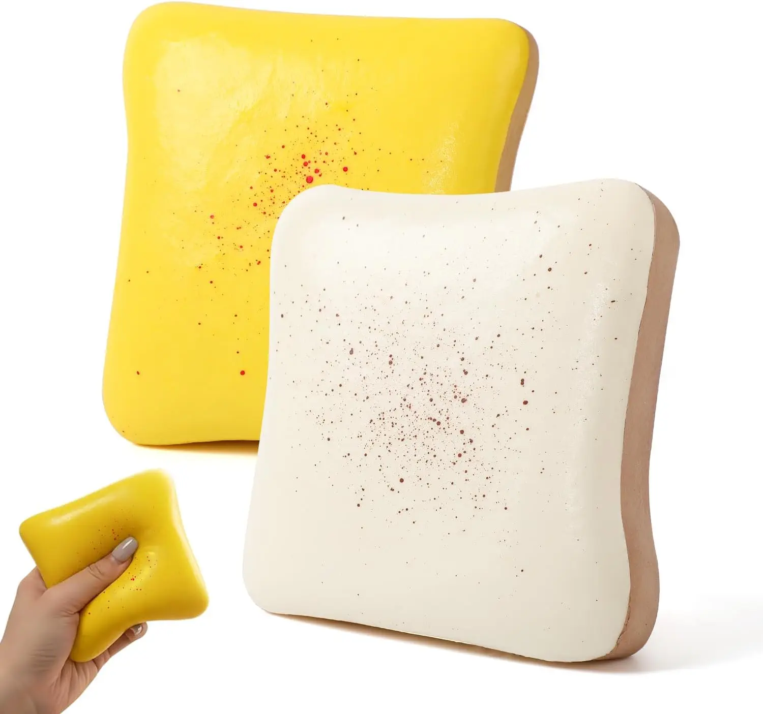 2PCS Bread Butter Squishy, Slow Rising Squishy Toys,Realistic Toast Bread Soft Squeeze for Stress Relief Hand Relax,Party Favor Gift(Yellow+White)
2PCS Bread Butter Squishy, Slow Rising Squishy Toys,Realistic Toast Bread Soft Squeeze for Stress Relief Hand Relax,Party Favor Gift(Yellow+White)