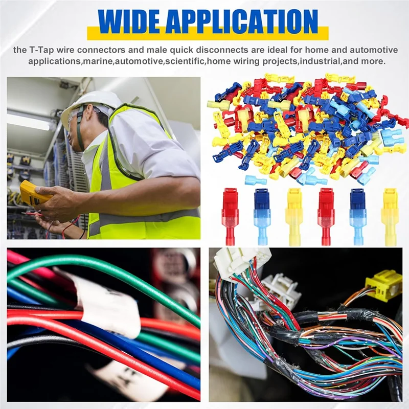ABKS-T-Tap Wire Connectors Kit Self Self-Stripping Electrical Connectors Kit For Automotive Wire Tap
ABKS-T-Tap Wire Connectors Kit Self Self-Stripping Electrical Connectors Kit For Automotive Wire Tap