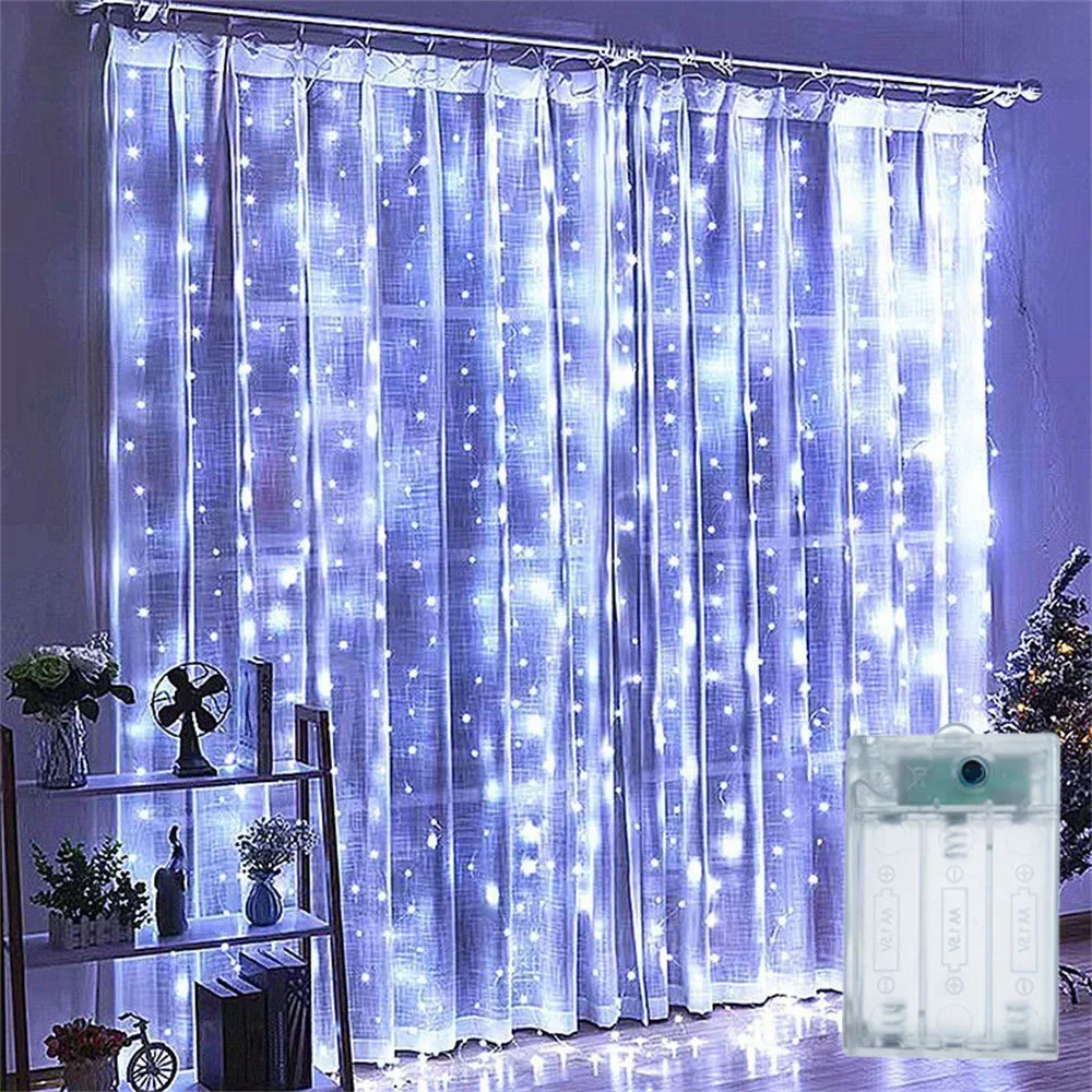 3/6M LED Curtain 8 Modes Lights String Battery Power Holiday Wedding Garland for Bedroom Living Room Decor Christmas Decorations
3/6M LED Curtain 8 Modes Lights String Battery Power Holiday Wedding Garland for Bedroom Living Room Decor Christmas Decorations
