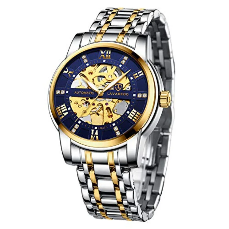 Mens Watch Skeleton Luxury Mechanical Stainless Steel Waterproof Black Automatic Self-Winding Roman Numerals Diamond Dial Wrist
Mens Watch Skeleton Luxury Mechanical Stainless Steel Waterproof Black Automatic Self-Winding Roman Numerals Diamond Dial Wrist