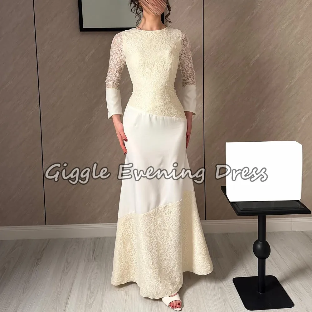 Modest Long Sleeves Lace Wedding Party Dress Bespoke Occasion High Quality O-Neck Trumpet Long Evening Dresses Customized
Modest Long Sleeves Lace Wedding Party Dress Bespoke Occasion High Quality O-Neck Trumpet Long Evening Dresses Customized