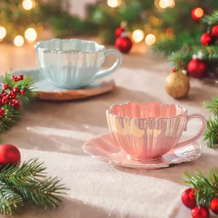 Petal Ceramic Cup Creative Simple Coffee Cup Saucer Office Afternoon Tea High-end Drinkware High-end Kitchen Accessories Hamtaro
Petal Ceramic Cup Creative Simple Coffee Cup Saucer Office Afternoon Tea High-end Drinkware High-end Kitchen Accessories Hamtaro