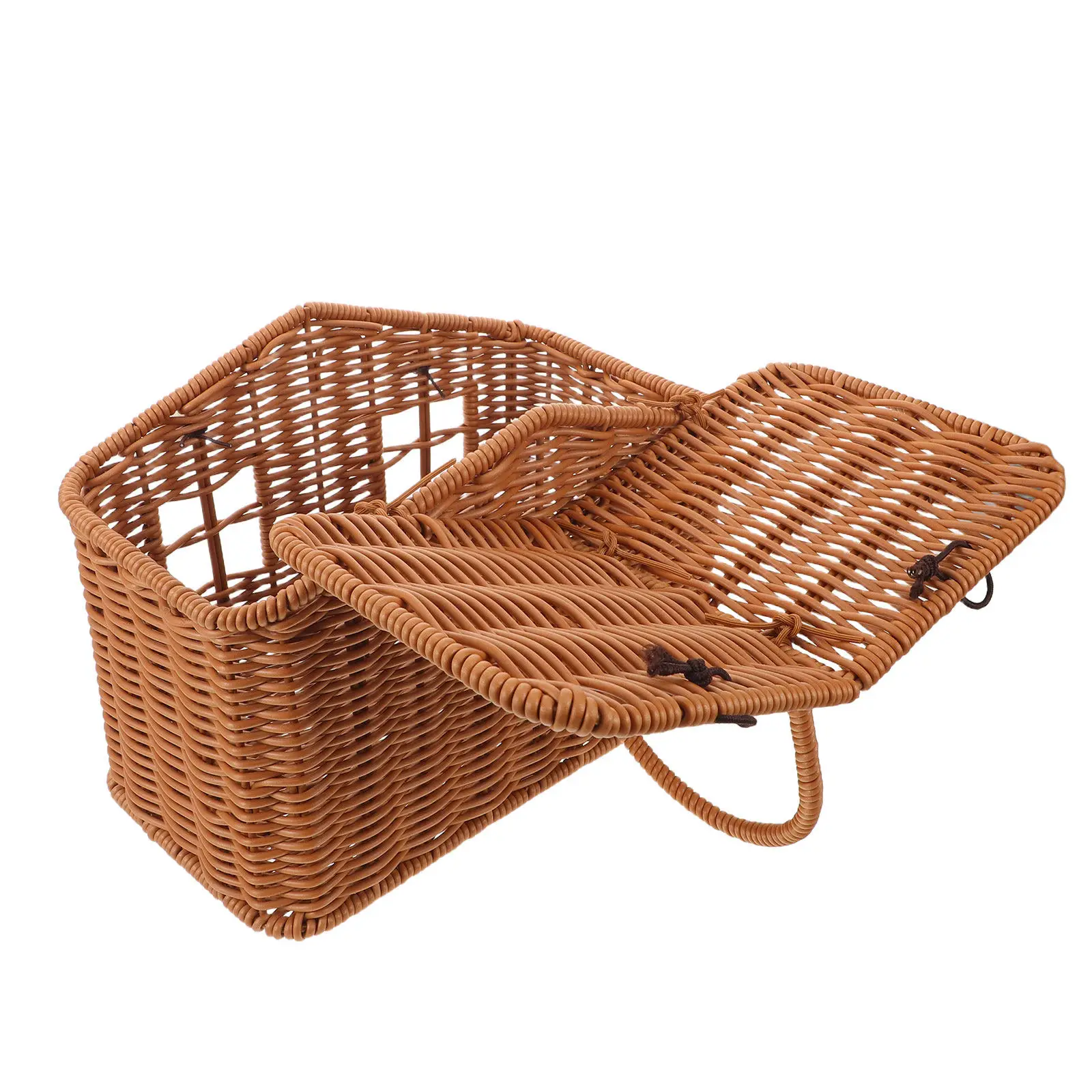 Vintage -Shaped Wicker Picnic Basket Imitation Rattan Hand-Woven with Handle Rustic Wedding Favor Basket Decorative Gift
Vintage -Shaped Wicker Picnic Basket Imitation Rattan Hand-Woven with Handle Rustic Wedding Favor Basket Decorative Gift