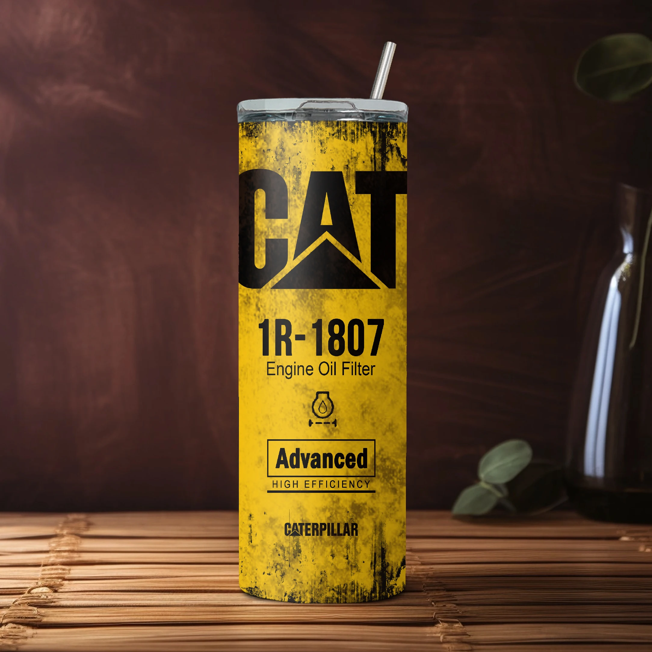 20oz Engine Oil Filter Double Wall Insulated Tumbler With Lid and Straw Yellow cat 1R1807 Hot Cold Drink Cup Engineer Gift print
20oz Engine Oil Filter Double Wall Insulated Tumbler With Lid and Straw Yellow cat 1R1807 Hot Cold Drink Cup Engineer Gift print