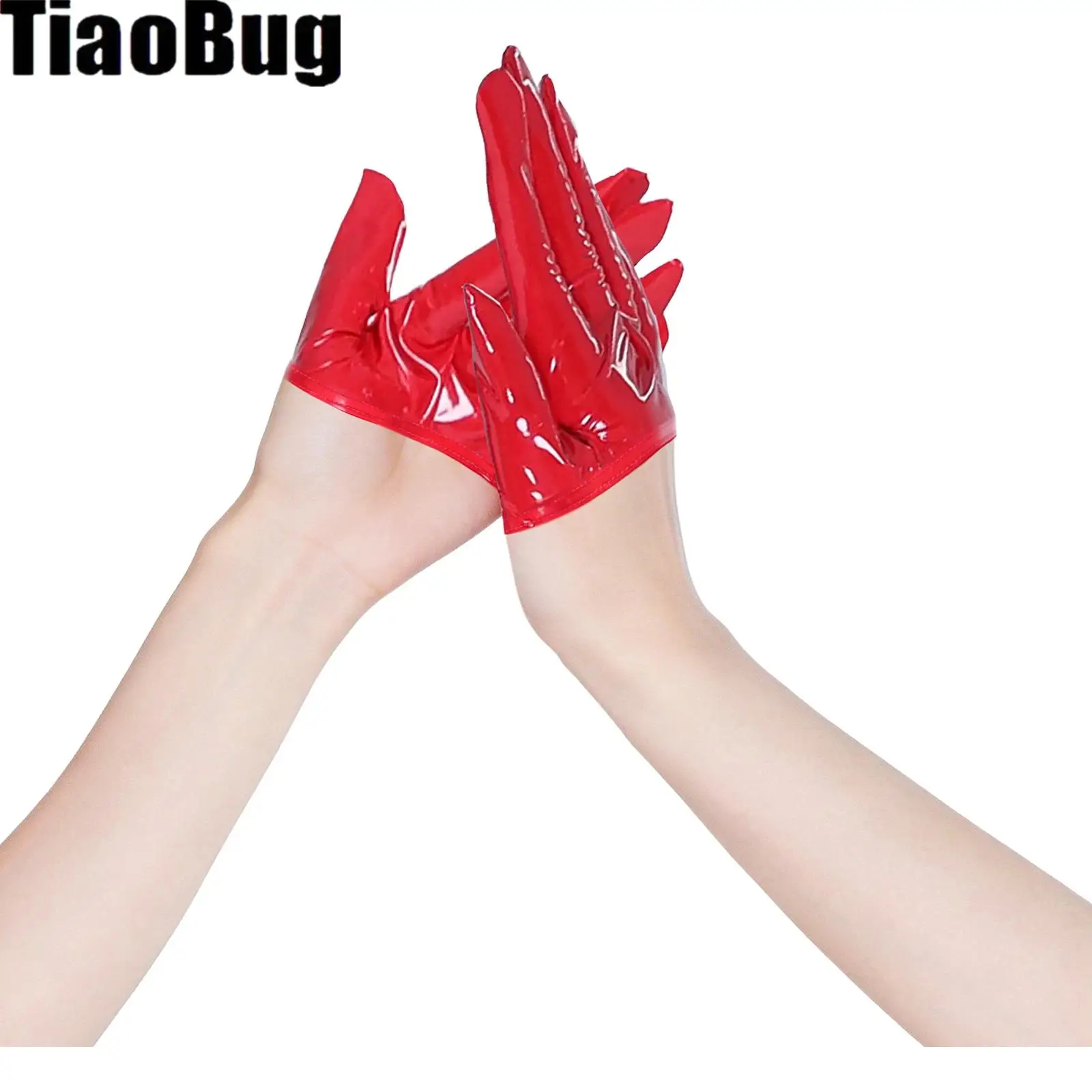 1 Pair Women Patent Leather Gloves High-elastic Punk Street Dance PU Gloves for Dance Performance Wet Look Short Gloves
1 Pair Women Patent Leather Gloves High-elastic Punk Street Dance PU Gloves for Dance Performance Wet Look Short Gloves