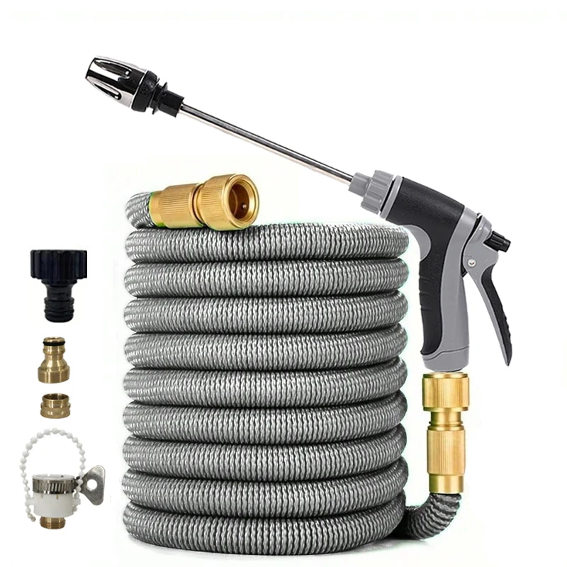 25-150FT Adjustable Water Gun, Expandable High Pressure Car Wash Hose Pipe, Multipurpose Tool for Outdoor Watering Car Wash and
25-150FT Adjustable Water Gun, Expandable High Pressure Car Wash Hose Pipe, Multipurpose Tool for Outdoor Watering Car Wash and