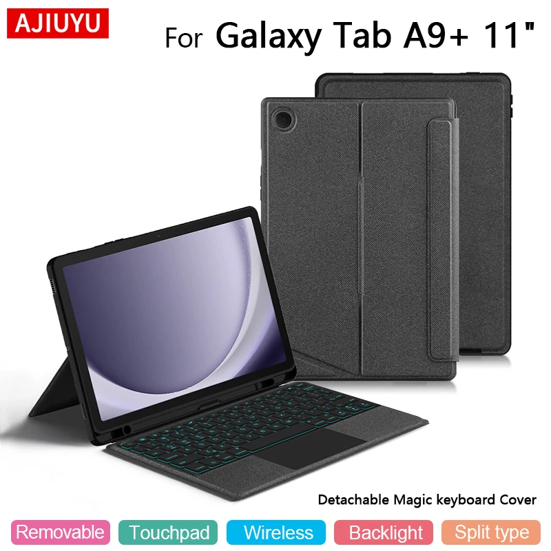 AJIUYU Smart Magic Keyboard Case With Touchpad For Samsung Galaxy Tab A9+ 11" SM-X210 X216B X218U A9 Plus 2023 Protective Cover
AJIUYU Smart Magic Keyboard Case With Touchpad For Samsung Galaxy Tab A9+ 11" SM-X210 X216B X218U A9 Plus 2023 Protective Cover