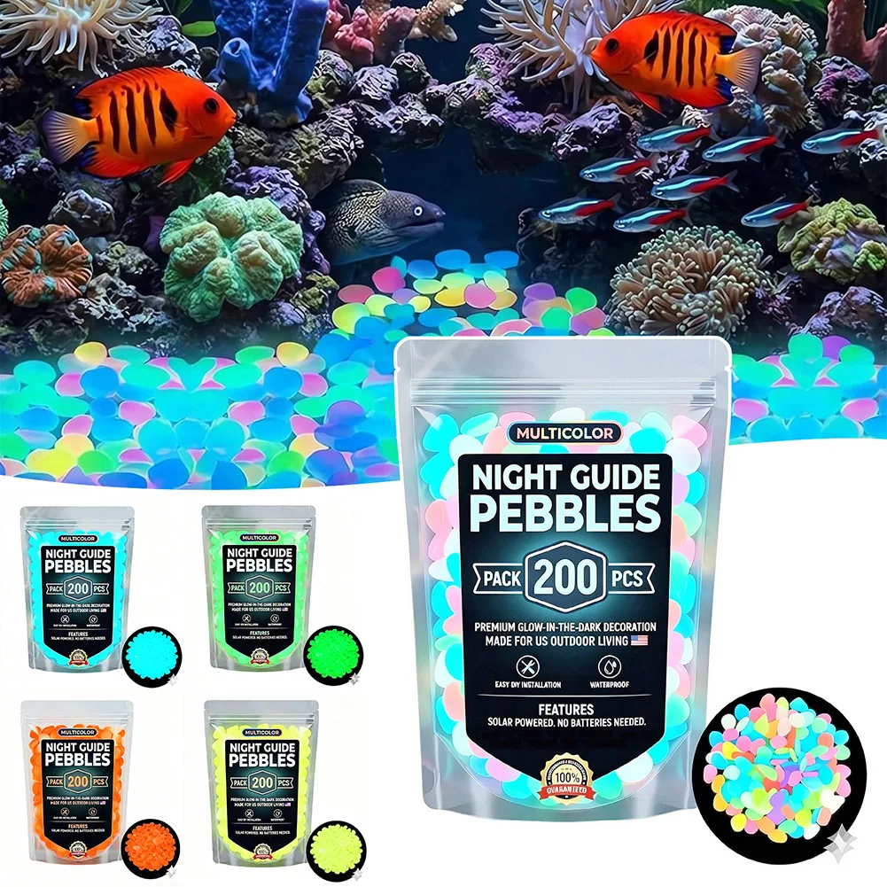 Night Luminous-Pebbles,Colorful Garden Decor-Pebbles,For Greenways Courtyards Lawns Fish Tanks, Aquariums,Walkways, Flower Beds
Night Luminous-Pebbles,Colorful Garden Decor-Pebbles,For Greenways Courtyards Lawns Fish Tanks, Aquariums,Walkways, Flower Beds