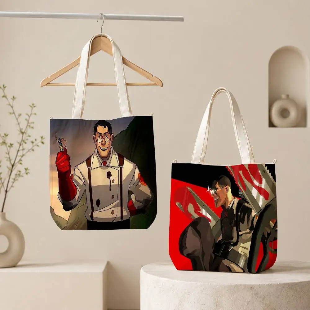 T-Team F-Fortress 2 Tote Bag for Women Reusable Shopping Tote Bag Zippered Shoulder Bags Print
T-Team F-Fortress 2 Tote Bag for Women Reusable Shopping Tote Bag Zippered Shoulder Bags Print