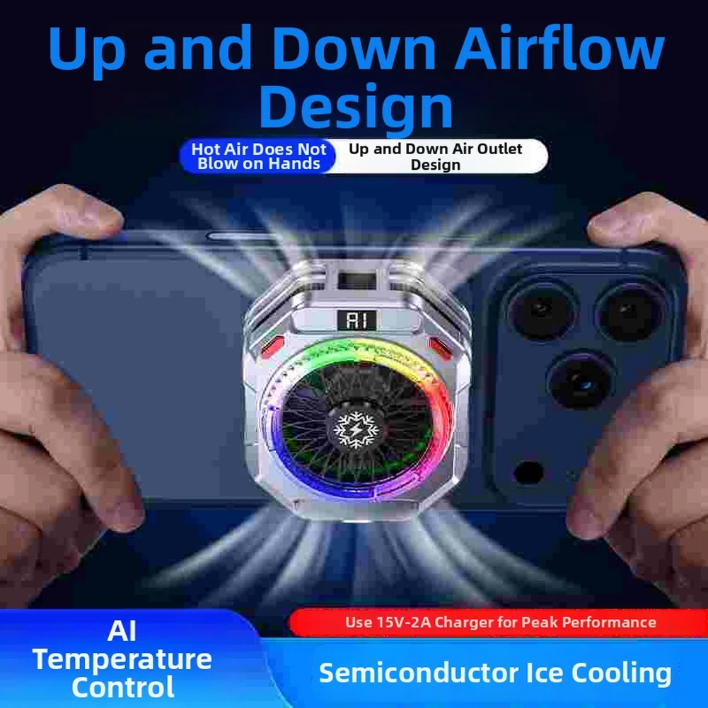 TH28-Pro Mobile Phone Heatsink For Gaming 30W AI Cooling Phone Back Clip Radiator With Adjustable Modes & LED Effects
TH28-Pro Mobile Phone Heatsink For Gaming 30W AI Cooling Phone Back Clip Radiator With Adjustable Modes & LED Effects