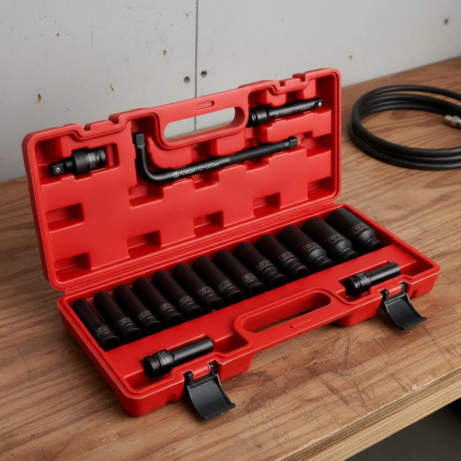 18 Pieces Deep Heavy-Duty Socket Set High Force Hex Socket Set Hand Tool Extension Rods 6-Point Grip for Mechanics
18 Pieces Deep Heavy-Duty Socket Set High Force Hex Socket Set Hand Tool Extension Rods 6-Point Grip for Mechanics