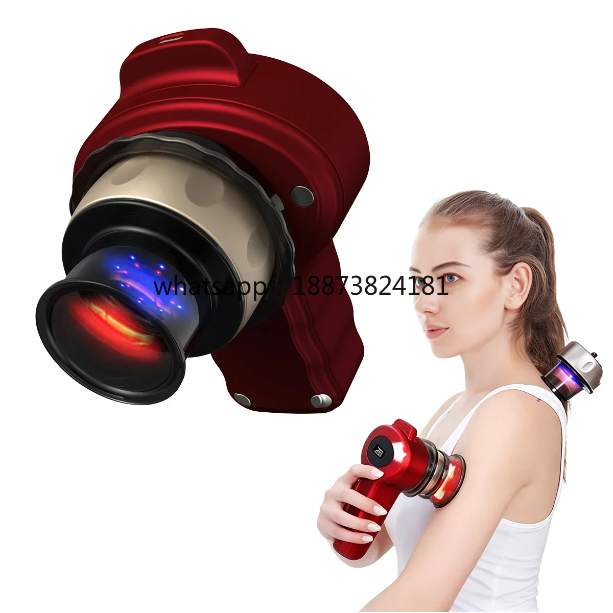 5 Replacement Heads Portable Electric Cupping Kit Cupping Therapy Massager with Red Blue Light Therapy for Targeted Pain Relief
5 Replacement Heads Portable Electric Cupping Kit Cupping Therapy Massager with Red Blue Light Therapy for Targeted Pain Relief